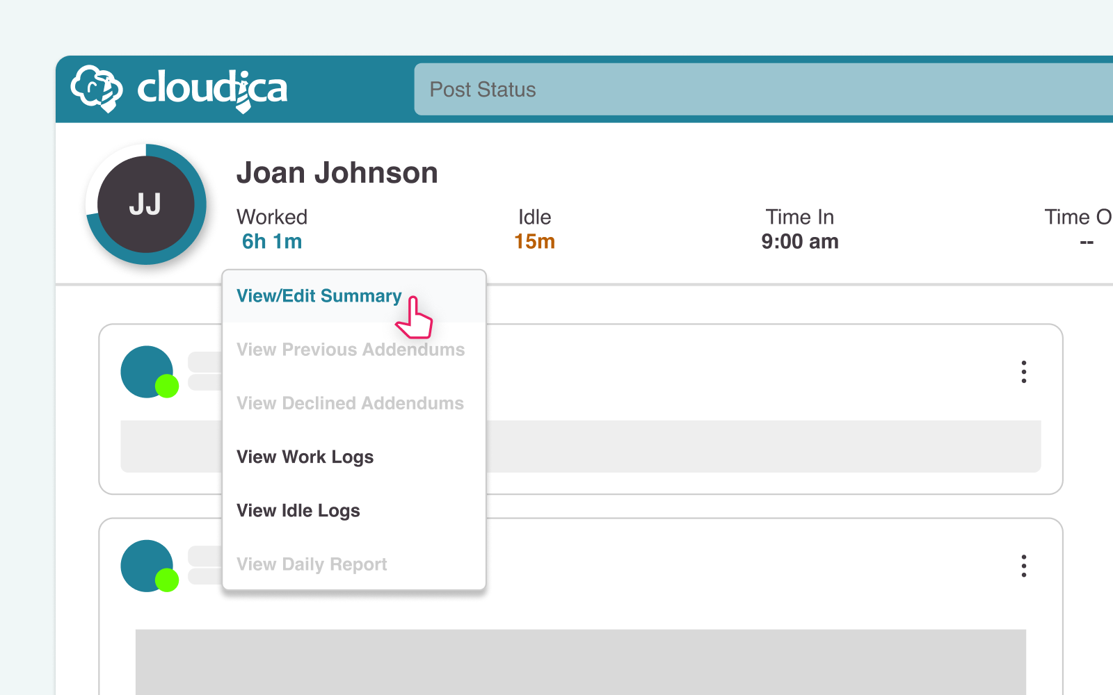 69fa0b04603c8Addendum - timesheet menu.png